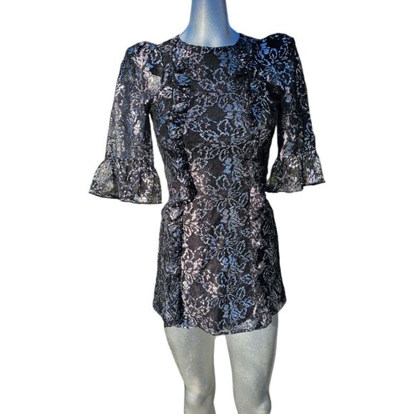 The Vampire’s Wife x H&M Black Silver Lace Dress - Picture 9 of 12